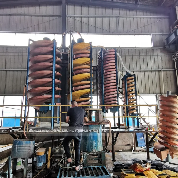 Lumpy Chrome Ore Processing Equipment chrome wash plant 5LL-1200 Spiral Chute Machine