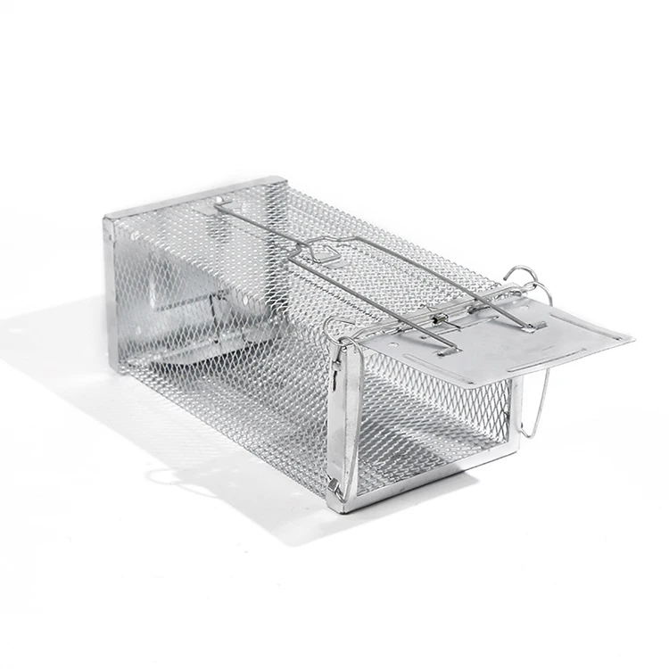 
Galvanized Iron Wire Double Door Mouse Trap Rat Mouse Cage Mice Trap Humane Live Catching Rat Trap Cage 