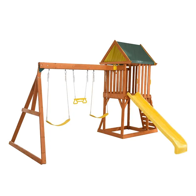 New products popular 2021 Home Use Indoor Kids Plastic Slide And Swing Set