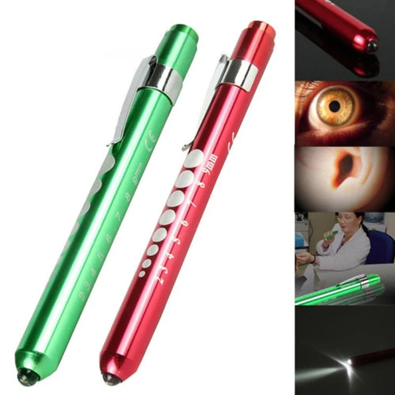 Hot Sale Pocket Mini Medical Light Pen Light White/Yellow LED Penlight Doctor Nurse Medical Aluminium Alloy Pen Torch