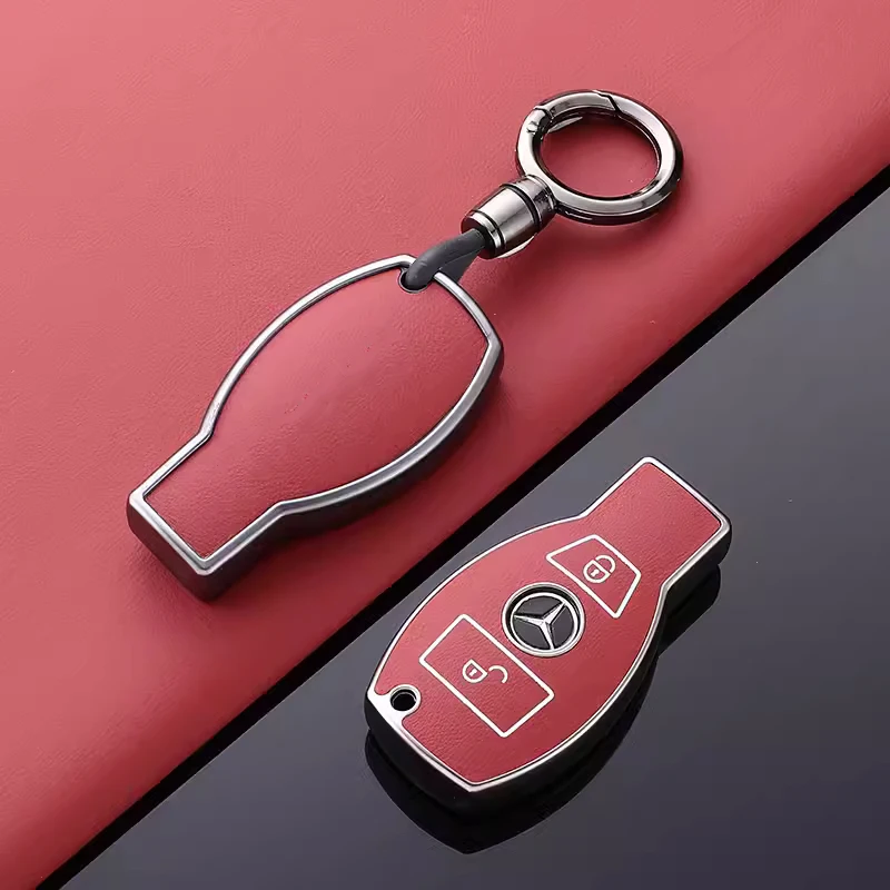 Чехол для брелока Mercedes Benz Мягкий ТПУ кожаный чехол ключа автомобиля 360 градусов Полная защита с брелком