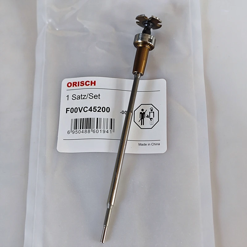 Orisch brand Common Rail injector control valve F00VC45200 with 206 valve cap  For Bosch Injector 0445110520 0445110418