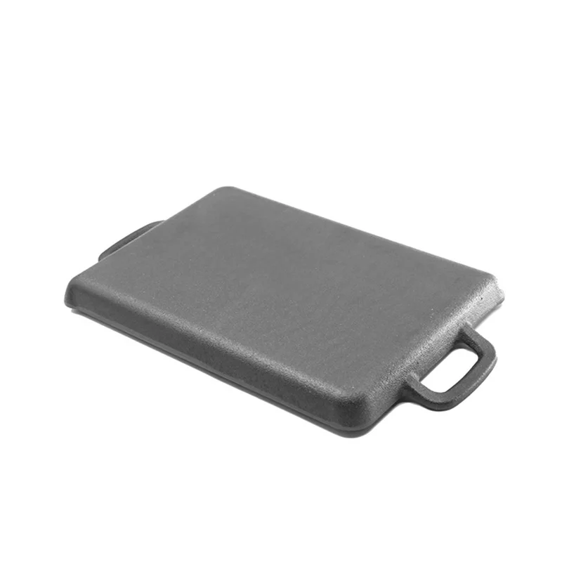 Large Heavy Duty Custom Logo Available Grill Frying Pan Cast Iron Grill and Griddle Plate