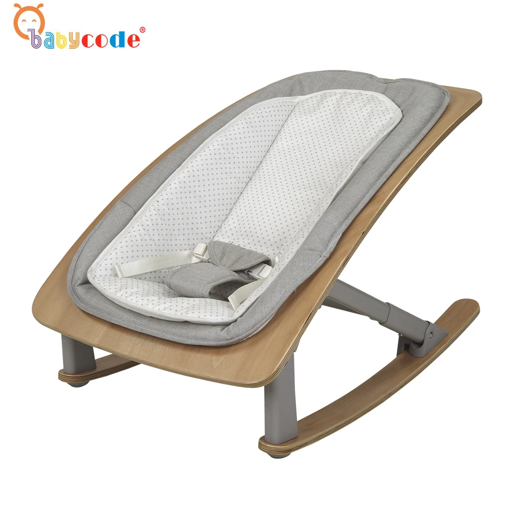 Детский кодовый Европейский стандарт деревянный складной регулируемый по высоте детский стул-качалка