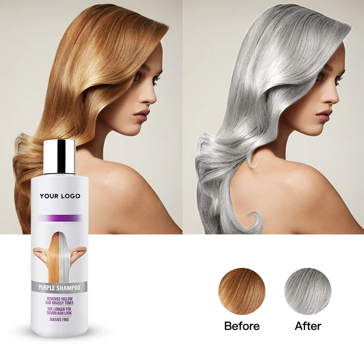 OEM silver shampoo private label organic sulphate free