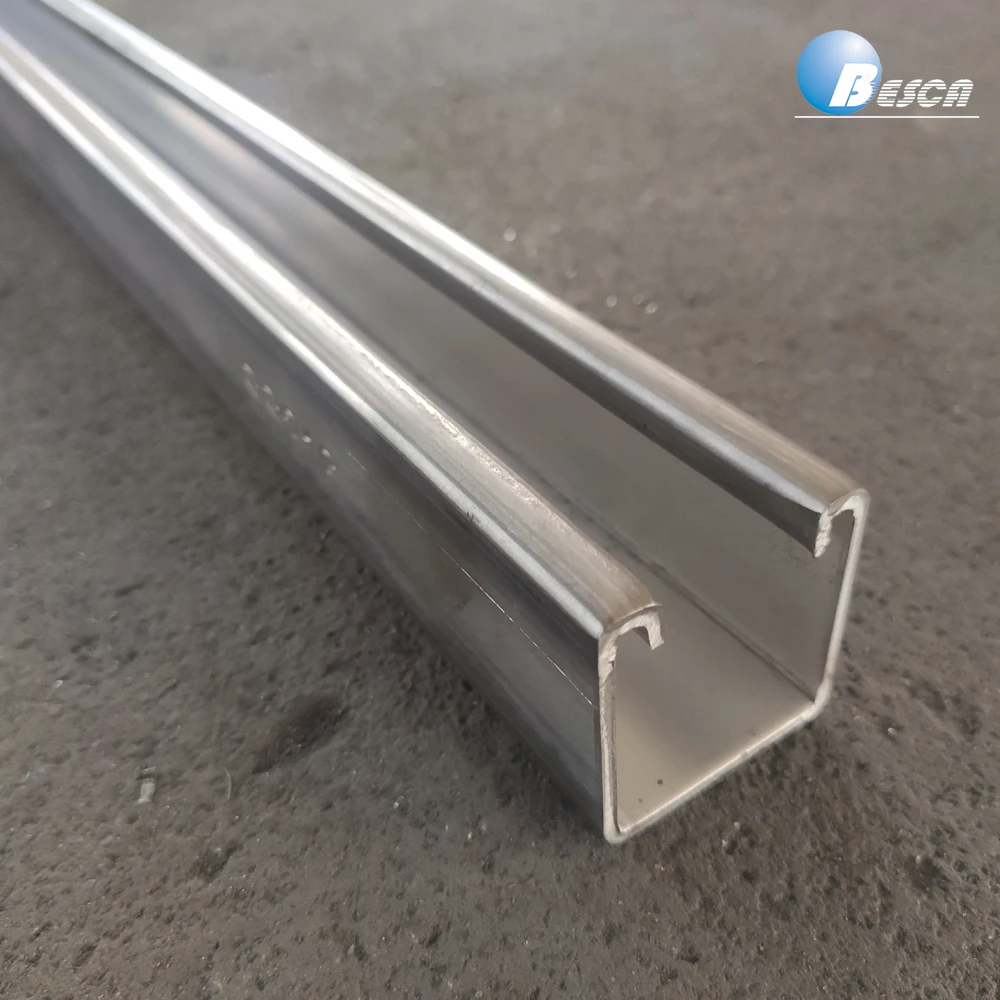 Besca Manufacture Metal Steel slotted C Channel in Galvanized