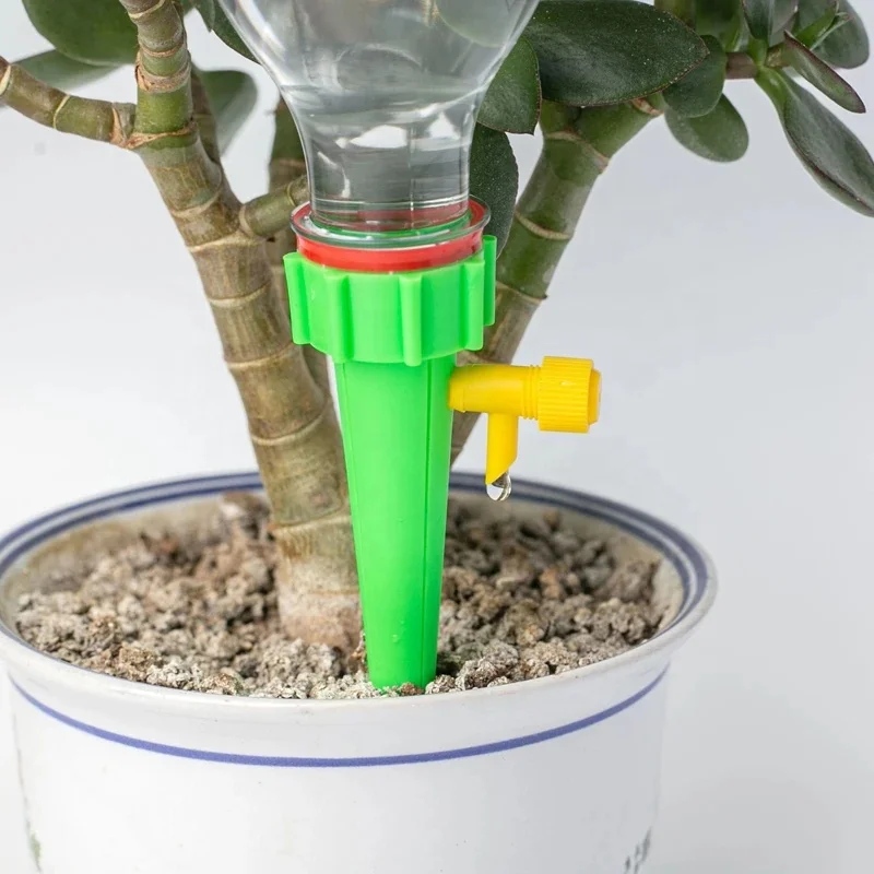 12Pcs Drip Irrigation System Plant Watering DIY Automatic Drip Water Spikes Taper Watering Plants Automatic Houseplant Watering