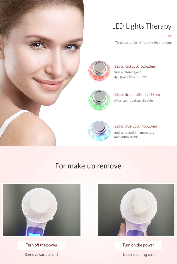 Bp-0152 Personal Care 3Mhz Ultrasonic Promote Skin Absorption 5 In 1 Ultra Skin Rejuvenator For Skin Care