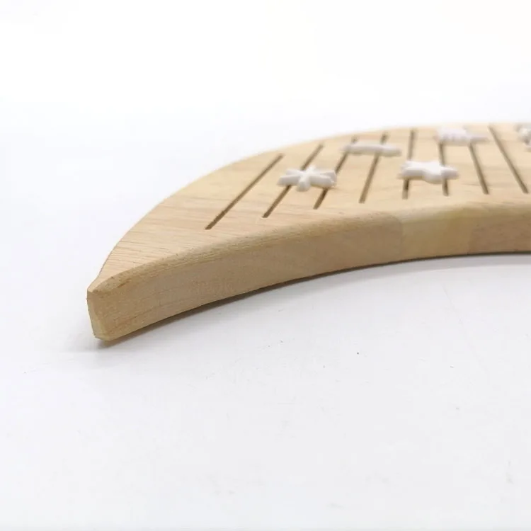 Moon Shape Solid Wooden Letter Board for Writing a Quote of Your Favorite Song or a Loving Note
