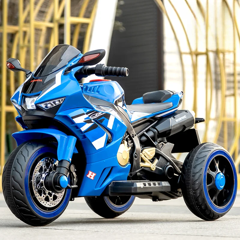 2024 China Wholesale 6V4 Battery Rechargeable Large Size Two Wheel/Three Wheel Kids Ride on Electric Motor Bike Kid Motorcycle