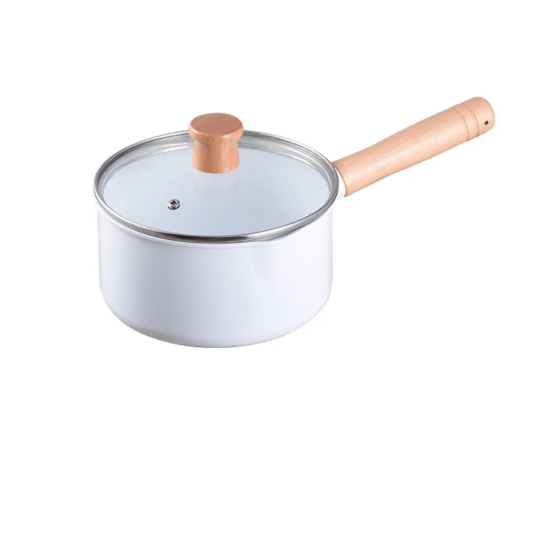 Wholesale Custom Kitchen set pots Utensils Aluminum Alloy Cookware Set with Wooden Handle Soup Wok and Casserole for Gas Stove