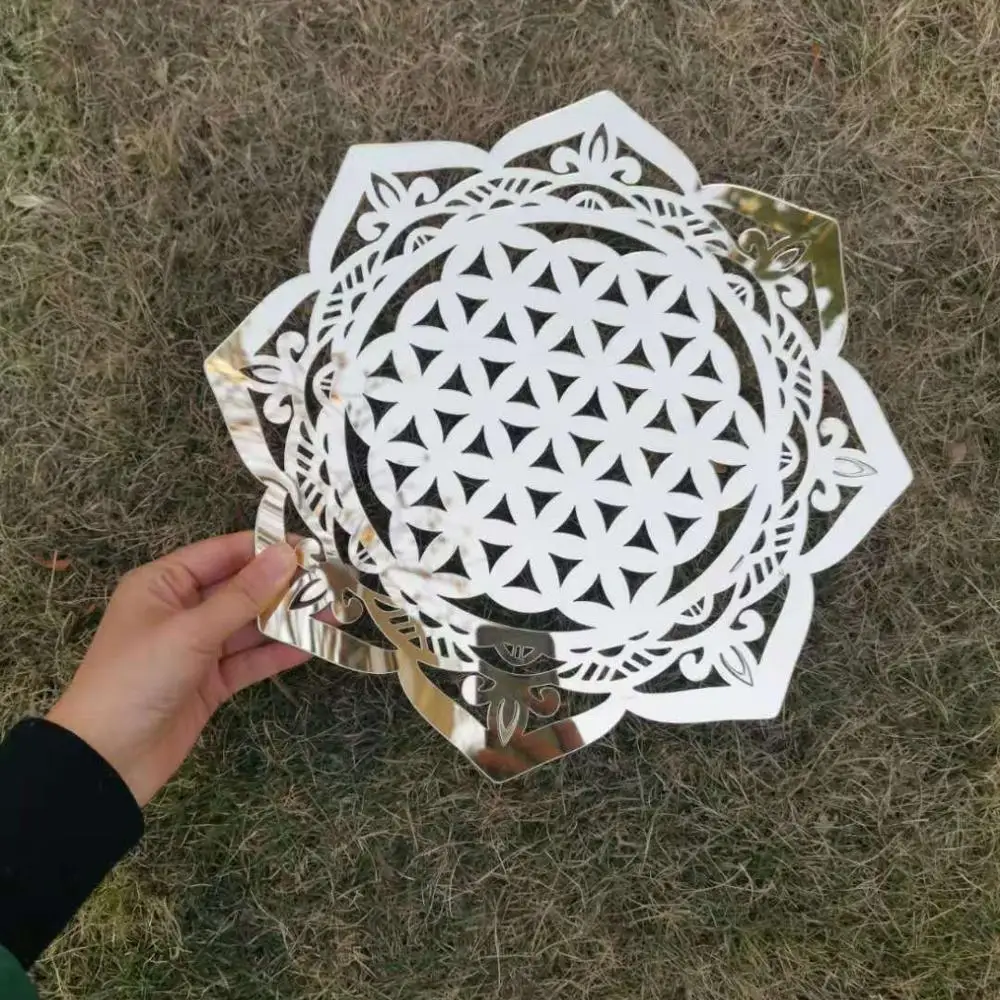 Свадебные принадлежности зарядное устройство пластина под декор акриловые зеркальные салфетки круглые Золотые Зеркальные салфетки для украшения обеденного стола