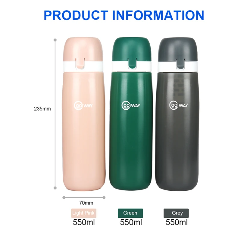 Coolway B01 Спортивная бутылка для очистки воды стерилизующая сжимаемая из пищевого