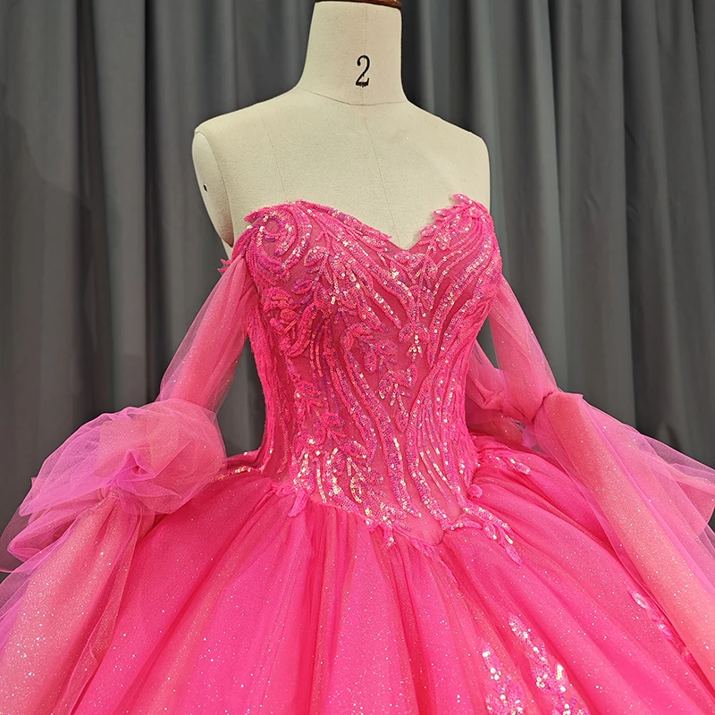 Lace Sweetheart Off Shoulder Quinceanera Dresses Sweet 15 Party Dresses Jancember 6646-1