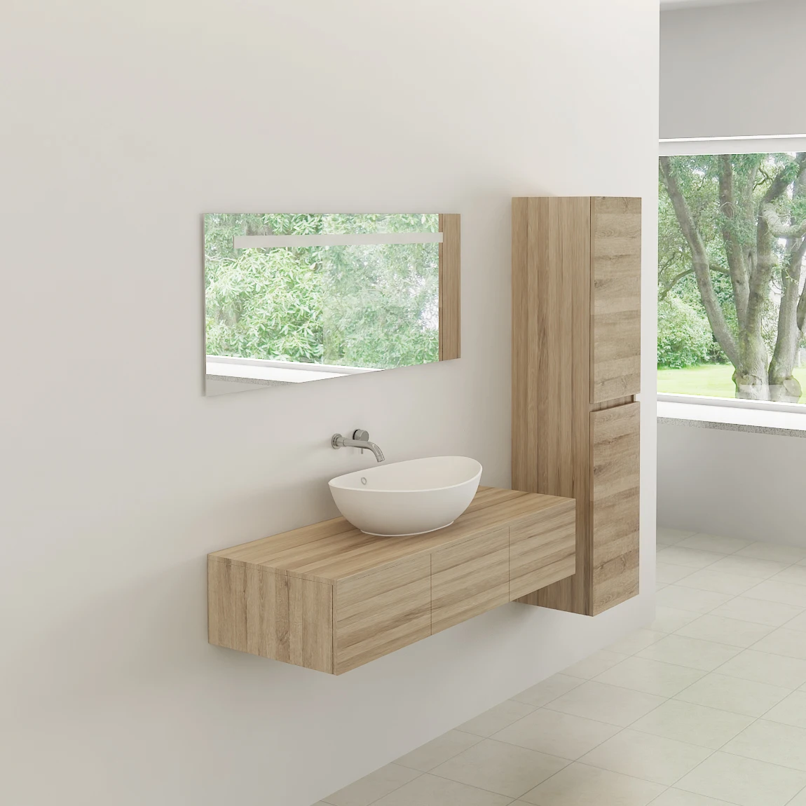 Современный дизайнерский шкаф bellкомфорт, туалетный столик из светлого дерева, настенная мебель