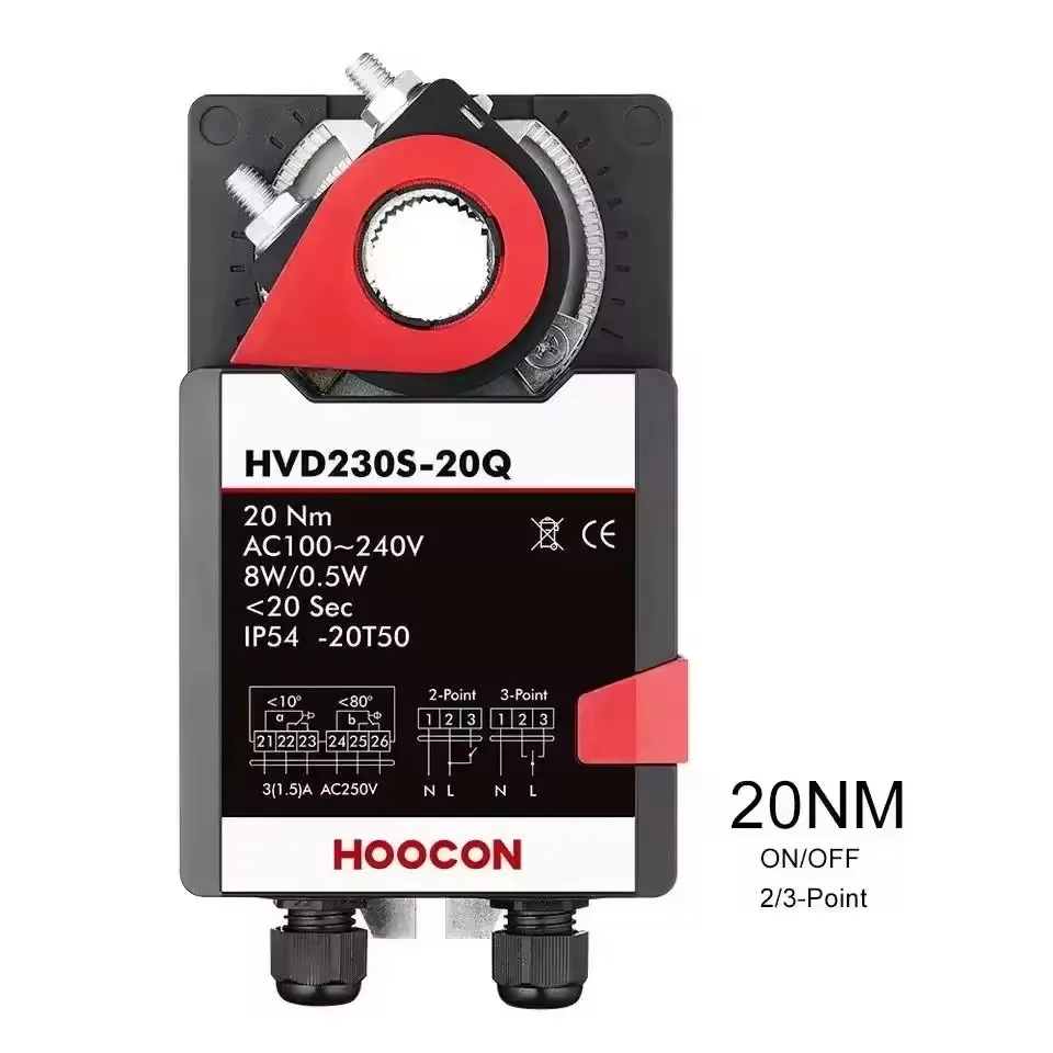 High Speed 20Nm Air Damper Actuator 230V On-Off Control With Good Price
