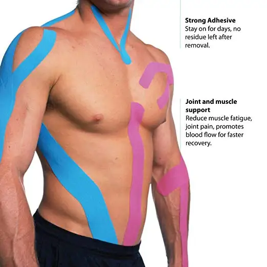 Medmount Medical Supply Breathable No Smell Different Color Athletic KT Tape Kinesiology Muscle