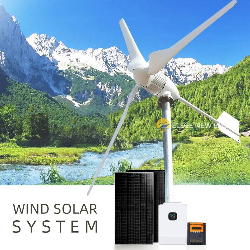 Elege 1KW 5KW 10KW hot sale for home use wind turbine price eolienne 3 blade wind turbine flywheel eolic generator for sale