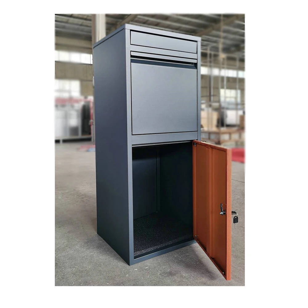 wall mounted  package delivery newspaper  express post drop box iron letter box mailbox outdoor metal parcel box