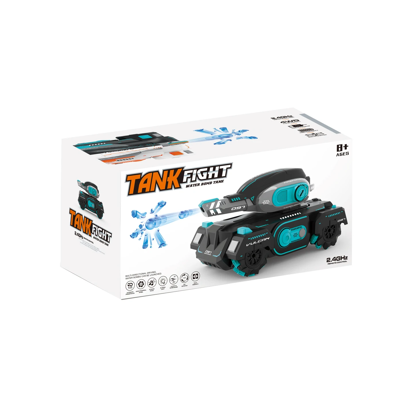 Sachikoo Mecha Tank Gesture Control New Children Toy Radio With Screwdriver And 1000 Water Bombs 3.7V