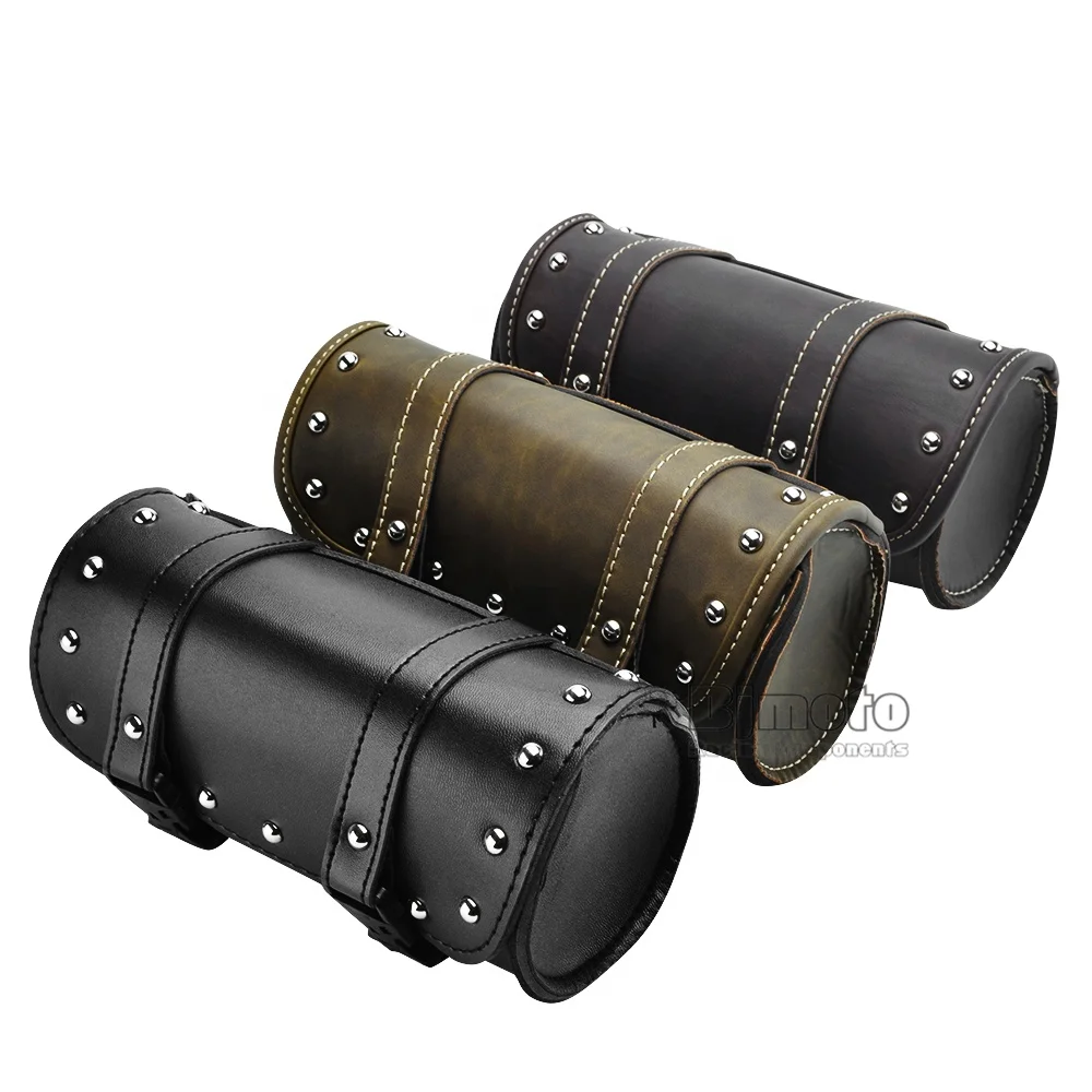 High Quality Leather Motorcycle Bags Waterproof  Fashion SaddleBags Side Bag For Harley