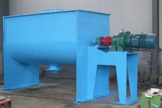  Горизонтальный матового цвета смеситель из углеродистой стали нержавеющей двухшнековый