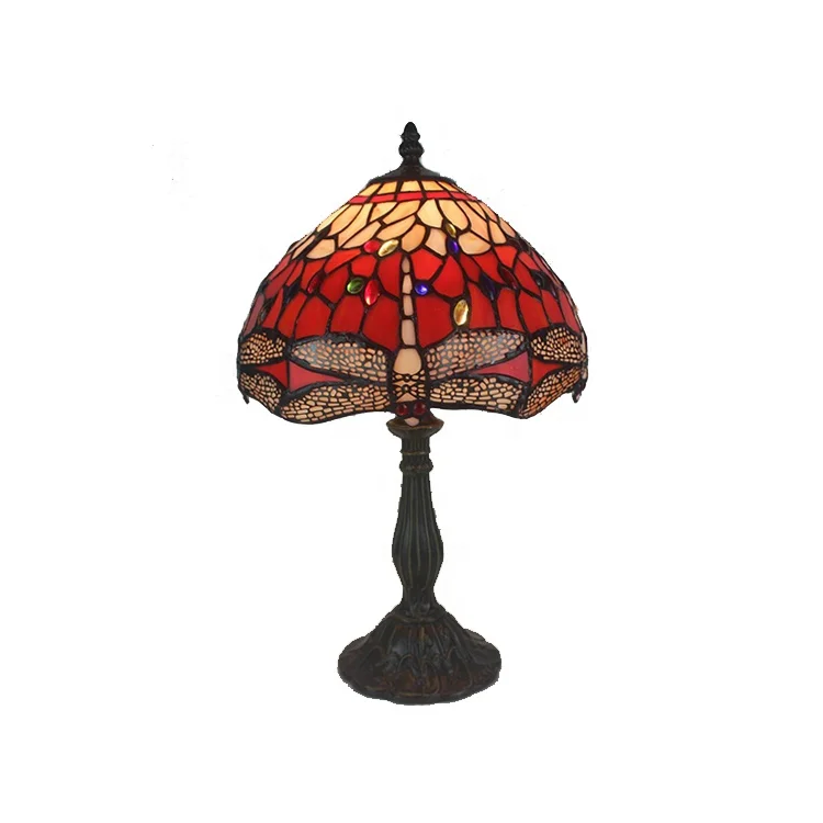 Guangdong Tiffany Style 12 Inch Hanging Lamps Victorian Stained Glass Lampshade