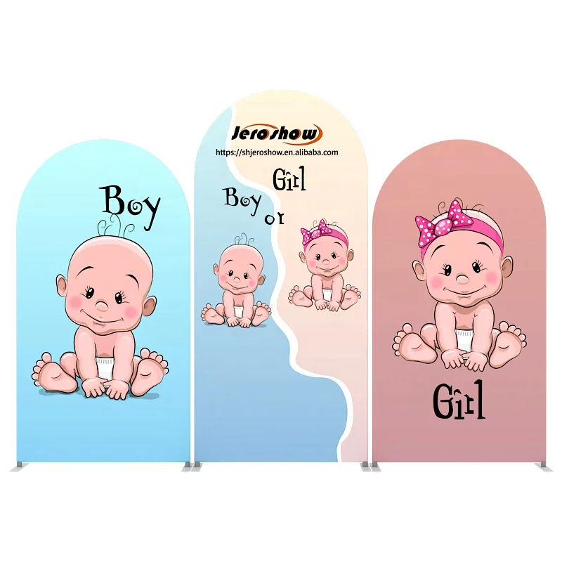 Custom Size Logo Aluminum Pipe Tension Fabric Wedding Decoration Arch Backdrop Wall Purple Balloon Arch Backdrop