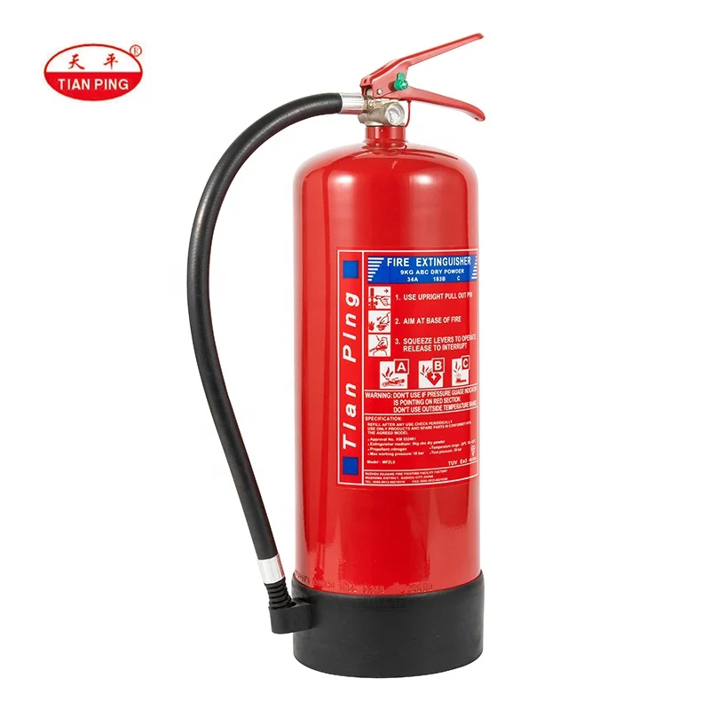 9KG Kitemark&BSI  EN3& TUV  CE  ABC dry powder fire extinguisher