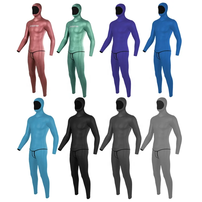 DIVESTAR 2022Newest Two-piece 3mm Neoprene Custom colorful Super Stretchy Yamamoto glide skin smooth skin freediving wetsuit