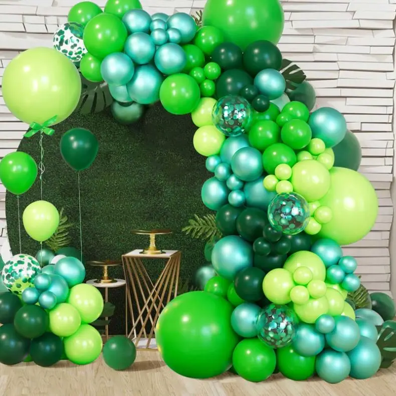 Зеленый воздушный шар гирлянда набор арок украшение для вечеринки в честь Дня Рождения детская свадьба день рождения латексный детский душ поставщик