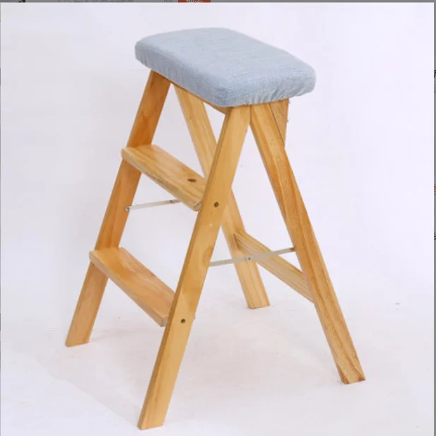 Solid wood climbing ladder household products