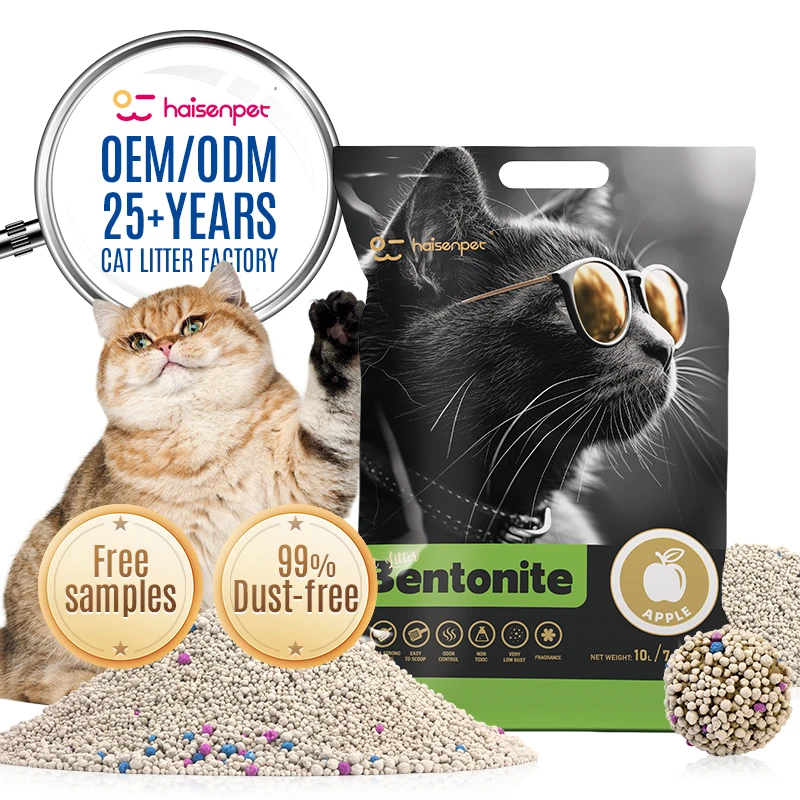 Factory Wholesale Arena Para Gatos OdorContfol 99% Dust Free Clumping Ball Shape Bentonite Cat Litter