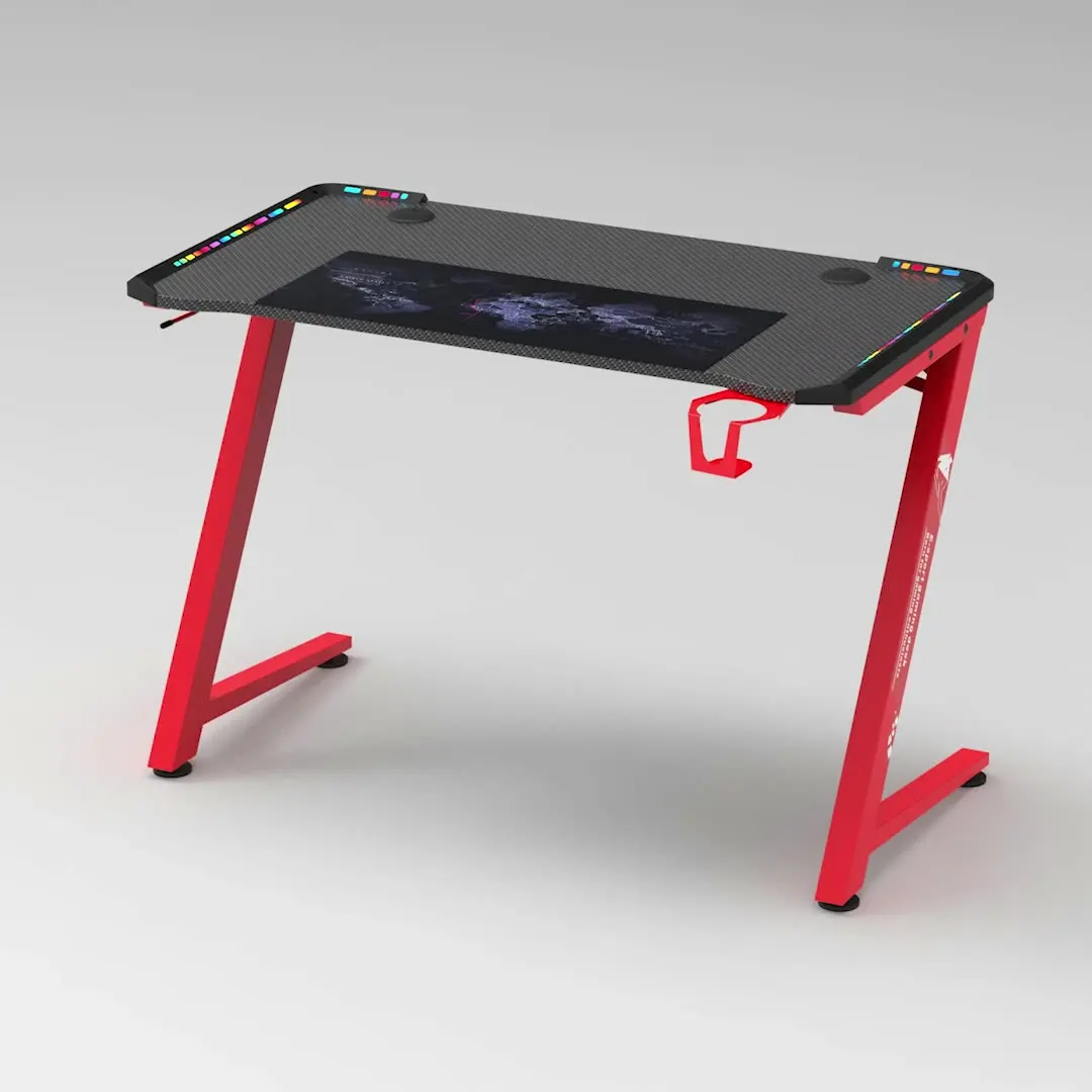 Custom Gaming Table with LED Lights PC Laptop Computer Gaming Desk