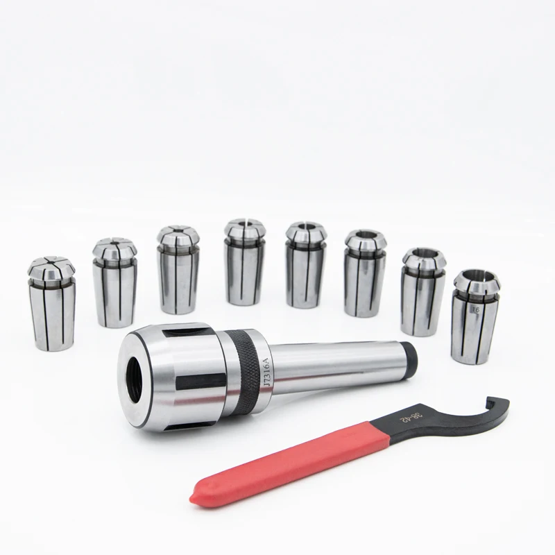 MT3 OZ16 Collet Chuck 10pcs/set MT3 OZ16 Milling Chuck Holder  with 10pcs OZ16 Collet  For clamping tools on milling machines