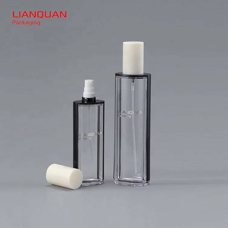Изготовленная на заказ косметическая упаковка прозрачная бутылка для распыления PETG пластиковая
