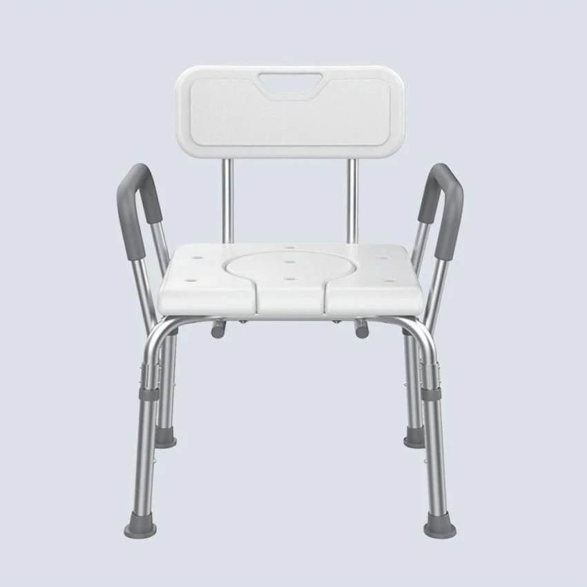 Hot Selling Cheap Aluminum Alloy Adjustable up and Down Eco-Friendly Multifunctional Shower Chair