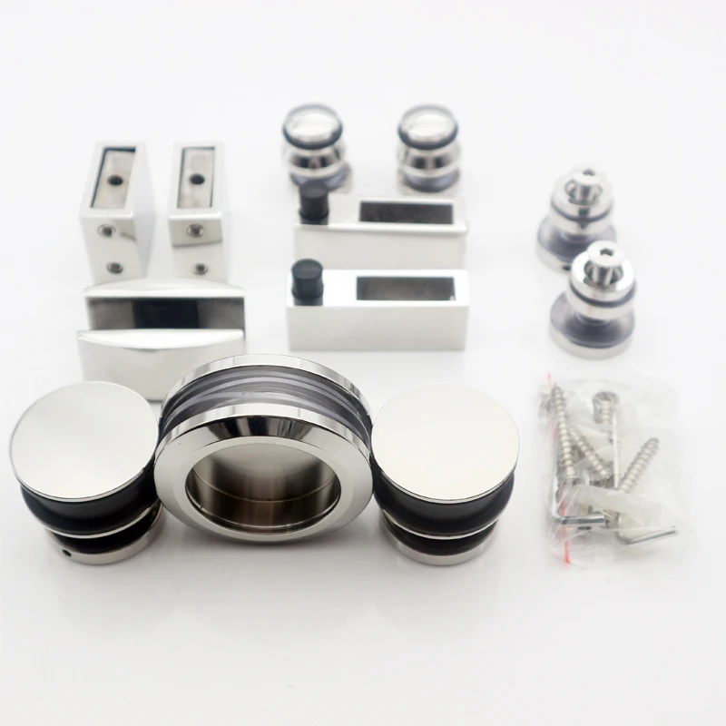 Glass Sliding Shower Door Hardware Fitting for 8-12mm Thickness