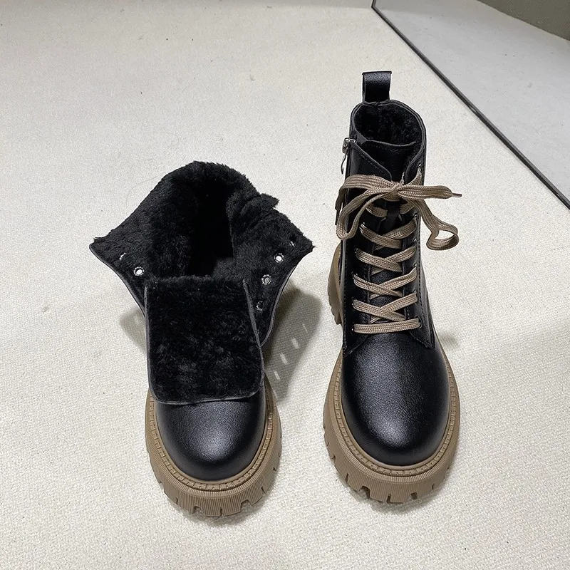 thermal winter boots size 42/10 ladies waterproof boots with zipper fashion boots for women winter