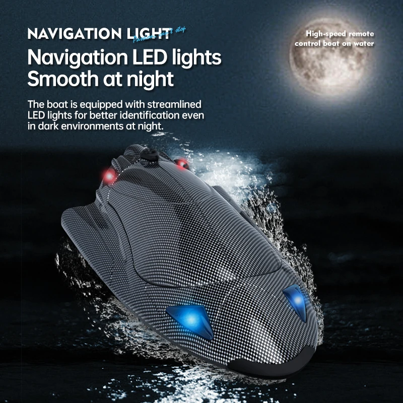 Kouyikou Factory Top Sale 2.4g Adult Children Electric Speedboat Racing Water Toy Boat High-speed Turbojet Remote Control Boat