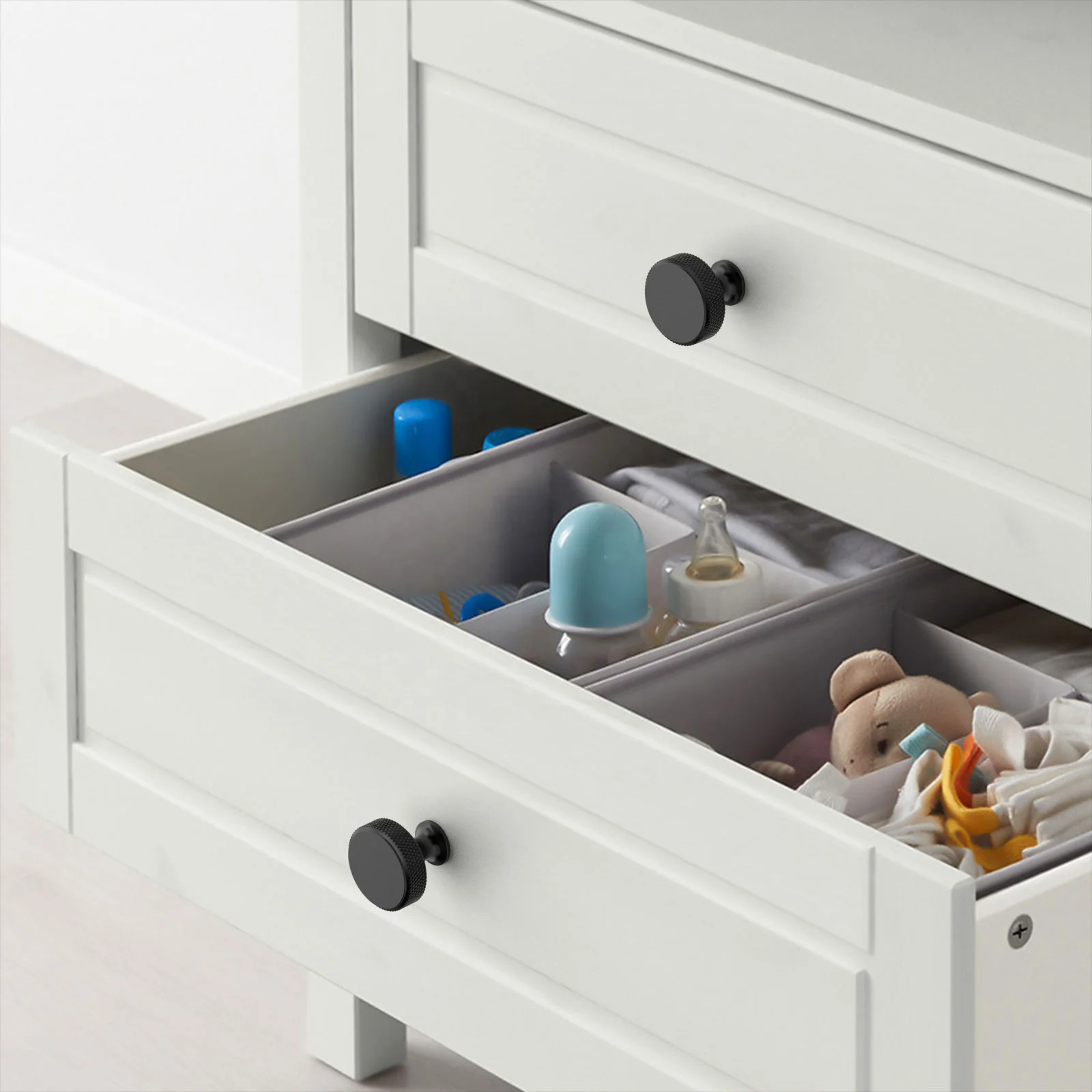 Knurled Round Aluminum Cabinet Knobs New Arrival T Bar Pull Knob 4494