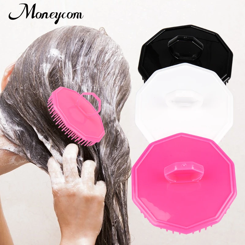 Hot Hair Shower Head Scrubber Hair and Beard Dandruff Control Brush Ergonomic Ring Scalp Scrubber Head Massage Clean Brush MC-86