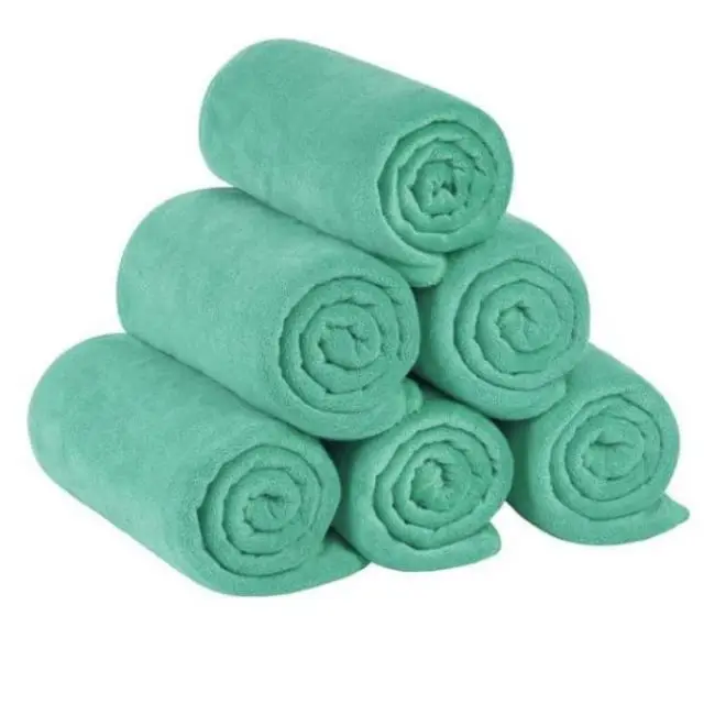 Edgeless Coral Fleece Bulk Double Side Microfiber Plush Car Drying Towel Cleaning