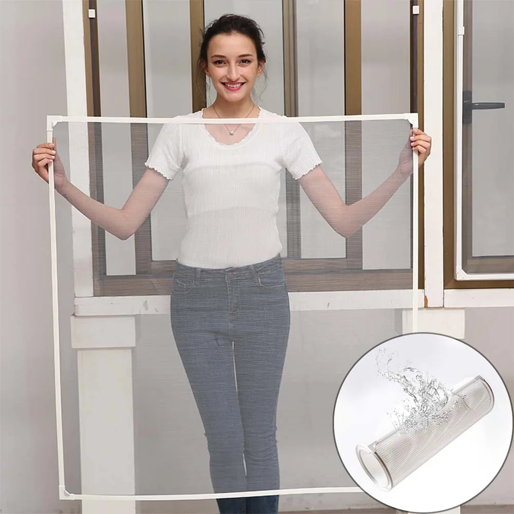 Складной высококачественный магнитный экран от насекомых, оконная рама, противомоскитная сетка, окна со световым профилем