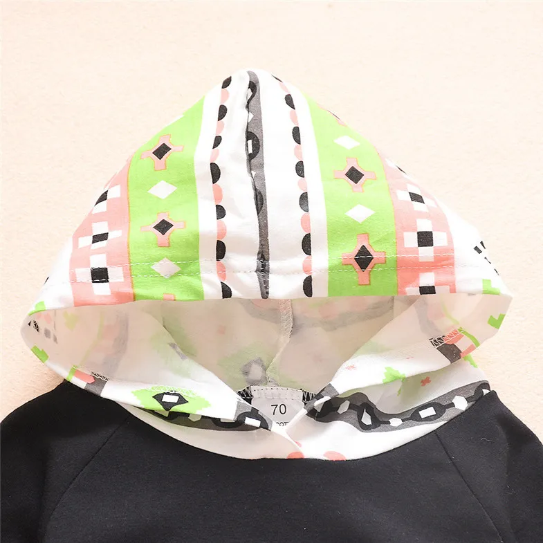  Комплекты детской одежды на весну и осень хлопковая повседневная детская одежда для маленьких мальчиков девочек Толстовка штаны комплект из 2 предметов с красивыми мультяшными буквами