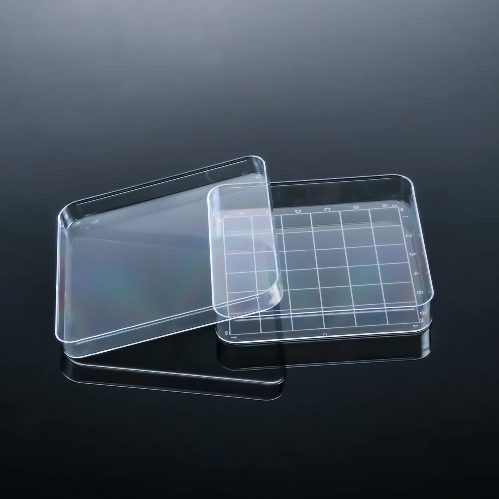 Square Cell Culture Dish Rectangular Tissue Culture Dish Disposable Petri Dish