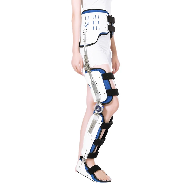 Professional Medical Leg Support Hip Foot Joint Fixation Brace Postoperative Care Hinged Bracket Tibial Head Dislocation