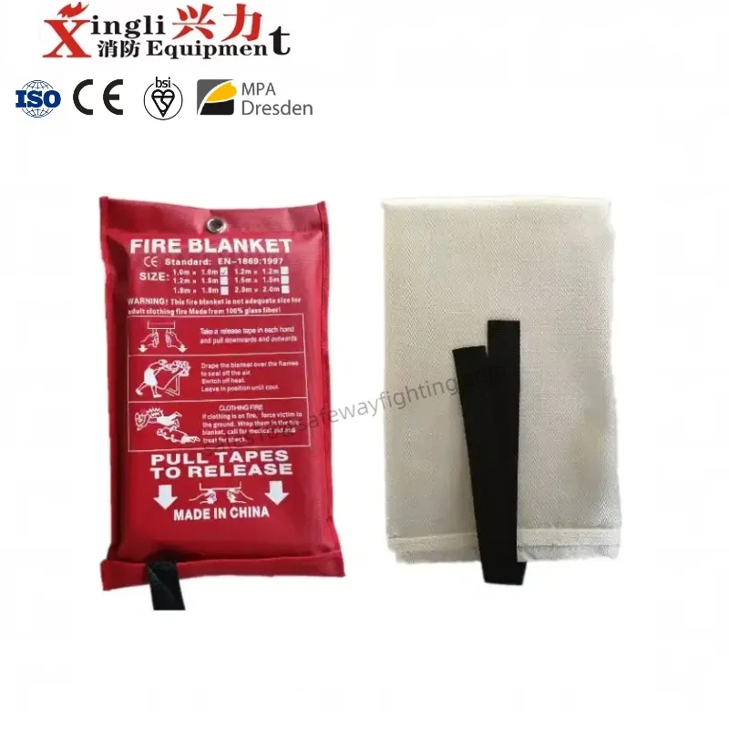 1m x 1m Flame Retardant Safety Fireproof Fiberglass Emergency UK Approved Fire Blankets for Home Kitchen