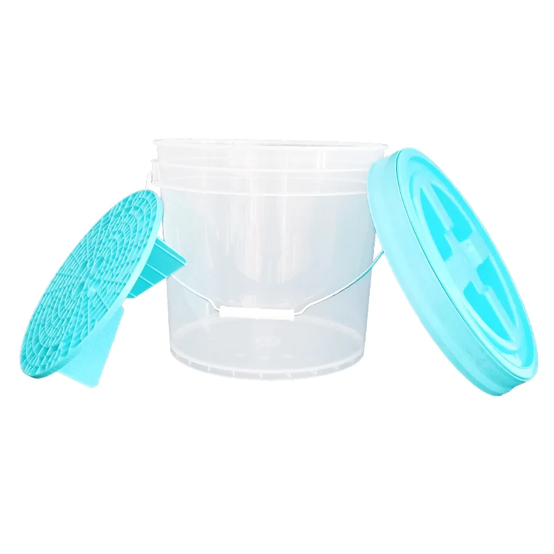 Factory Custom 3.5 Gallon Car Wash Bucket Recyclable Plastic Packaging Bucket 13L food grade bucket with lid