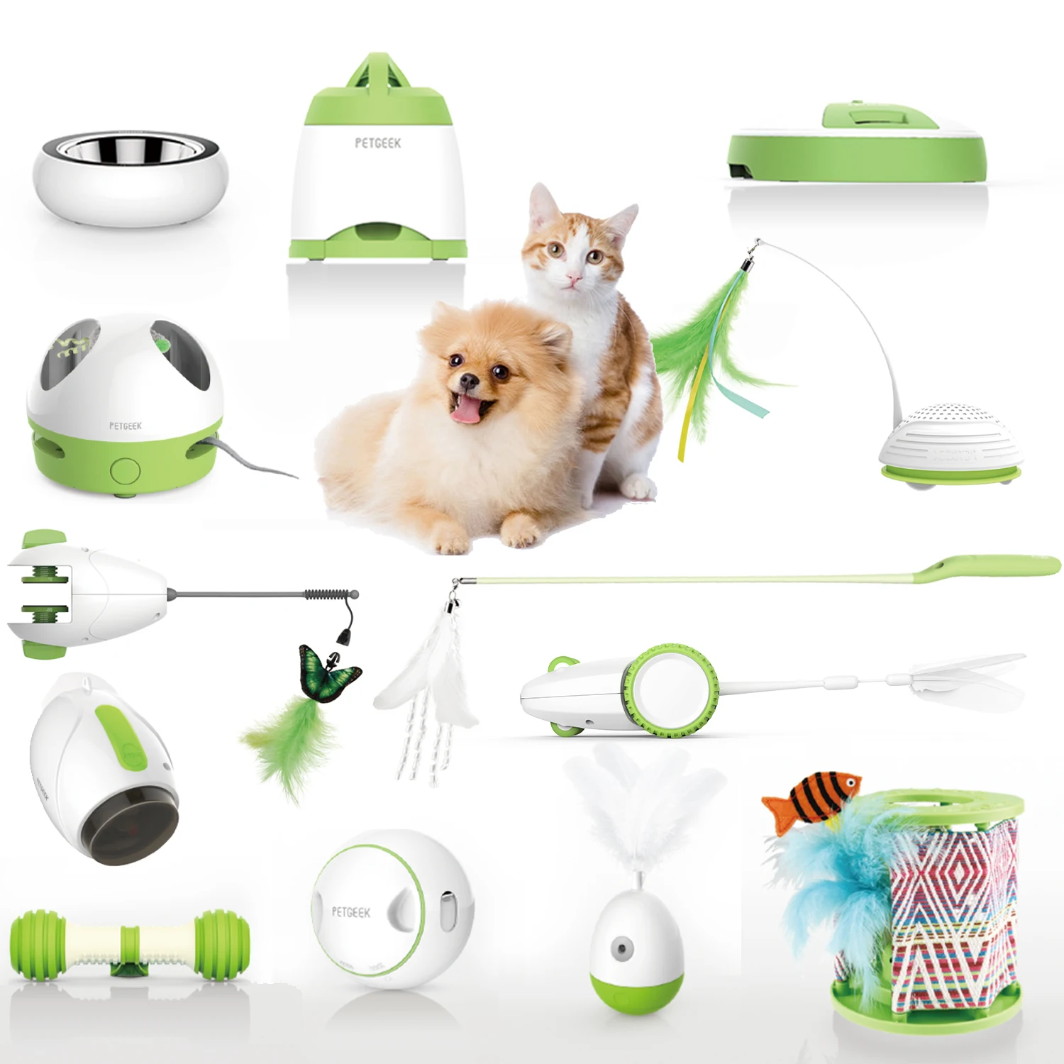 OEM Eco friendly pet toys electronical dog feeder USB charged or battery Interactive cat toys